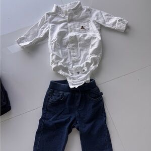 GAP White and Navy Kids Matching Set